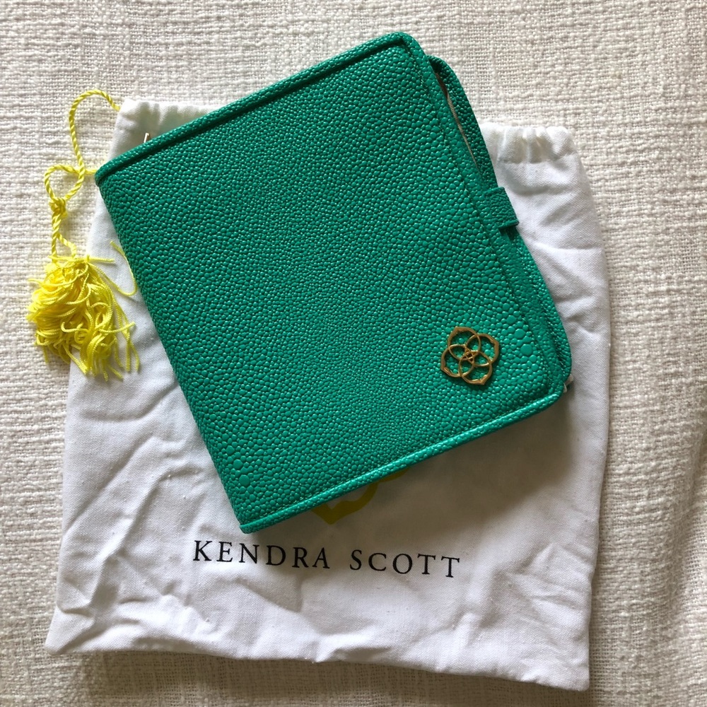 Kendra Scott Teal Travel Jewelry Case